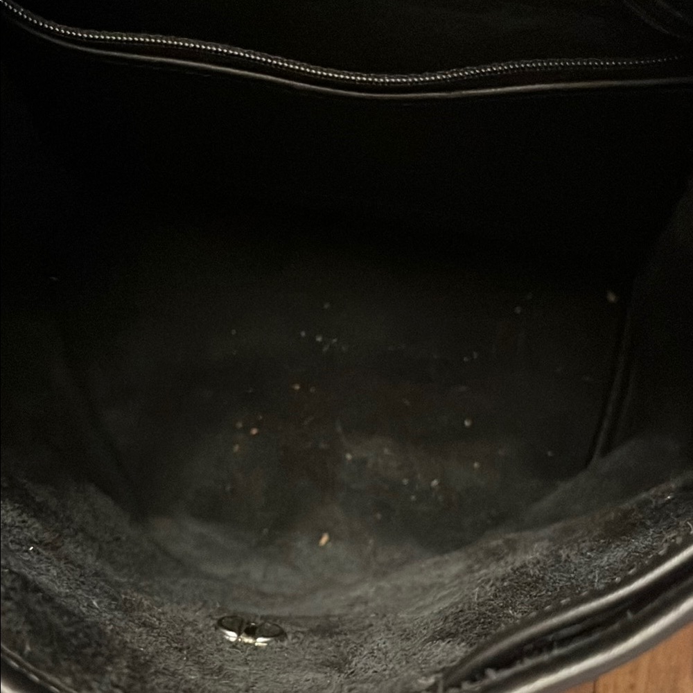 Vintage Coach 9791 Black Leather Backpack with Silver Closure - Picture 10 of 13